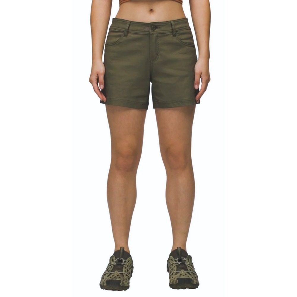 prAna Shorts Womens 16 Green Halle Hiking Outdoor Stretch Nylon Standard Fit